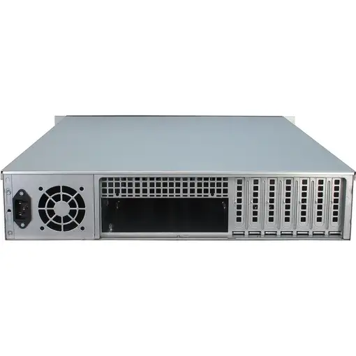Inter-Tech 2U-2129N Estante Negro, Plata