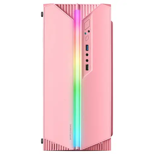 Mars Gaming MC-S1, Caja PC Compacta Gaming Micro-ATX, Iluminación ARGB 12 Modos, V