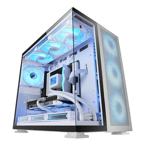 Mars Gaming MC-NOVA2, Caja Gaming Custom XXL E-ATX, Doble Cristal Templado Continu