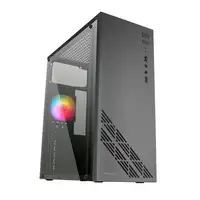 Mars Gaming MC100 - Caja Gaming ATX, ventilador 90mm FRGB, ventilación convect-coo