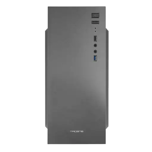 Tacens 2ALUX Caja PC Semitorre ATX, Ventilador 12cm, Acero Ultraligero, Negro