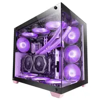 Mars Gaming MCV4 Rosa, Torre Gaming Custom XXL E-ATX, Ventana Cristal Templado Lat