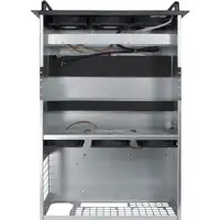 Inter-Tech 88887236 carcasa de ordenador Estante Negro, Gris