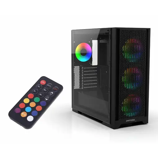 Inca EMG-17XB carcasa de ordenador Midi Tower Negro