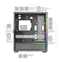 Mars Gaming MC-ULTRA, Torre Gaming Custom XXL E-ATX, Doble Tira LED ARGB, Doble Ve