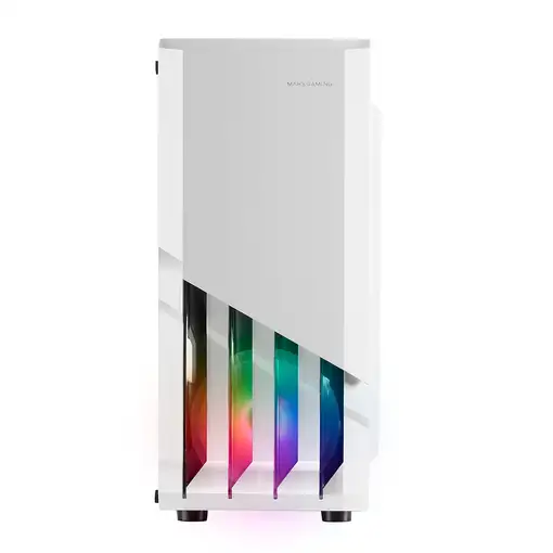 Mars Gaming MC-X2, Caja PC Gaming ATX, Frontal Acero FRGB, 2 Ventiladores 12cm FRG