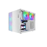 Mars Gaming MC-400, Caja Gaming Compacta Micro-ATX, Ventana Lateral Completa Crist