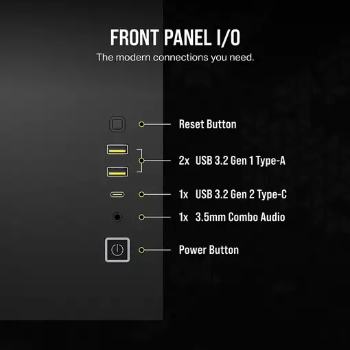 Corsair 2500X RGB Micro Torre Negro