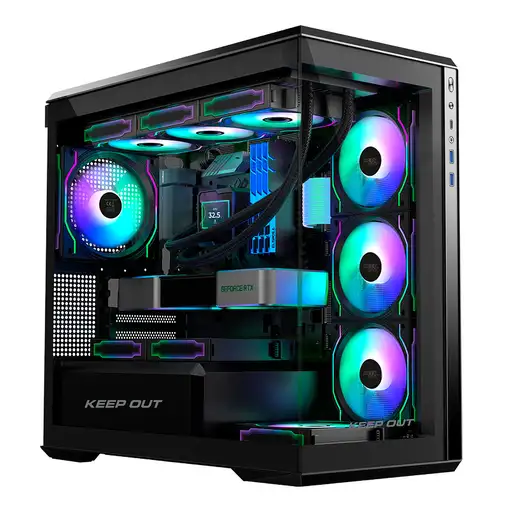 KeepOut XC-905 PRO+ carcasa de ordenador Negro
