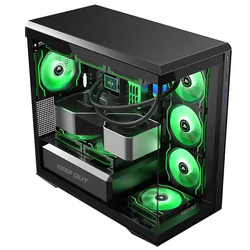 KeepOut XC-905 PRO+ carcasa de ordenador Negro