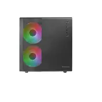 Mars Gaming MC-400 Negro, Caja Gaming Compacta Micro-ATX, Ventana Lateral Completa