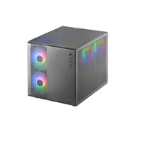 Mars Gaming MC-400 Negro, Caja Gaming Compacta Micro-ATX, Ventana Lateral Completa