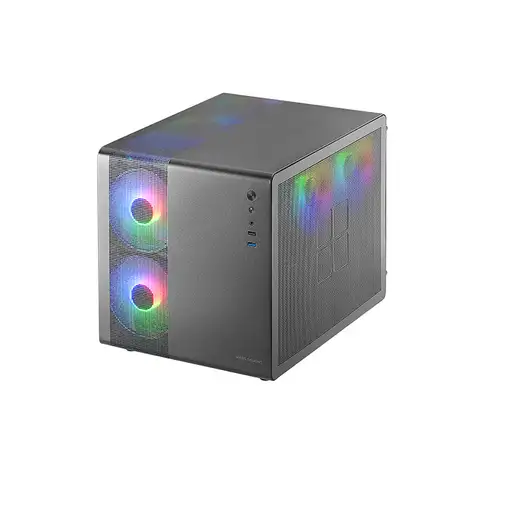 Mars Gaming MC-400 Negro, Caja Gaming Compacta Micro-ATX, Ventana Lateral Completa