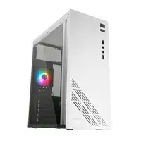 Mars Gaming MC100W - Caja Gaming ATX, ventilador 90mm FRGB, ventilación convect-co