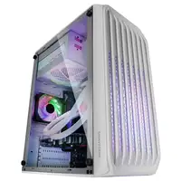 Mars Gaming MC-S2, Caja PC Compacta Gaming Micro-ATX, 2 Ventiladores FRGB Raibow c