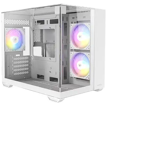 Antec CX600M Trio ARGB White Mini Tower Transparente, Blanco