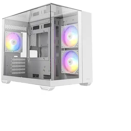 Antec CX600M Trio ARGB White Mini Tower Transparente, Blanco