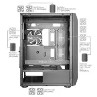 Mars Gaming MC-PRO2, Torre Profesional E-ATX, Sistema CPU Freezer, 5 Ventiladores