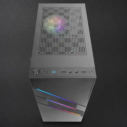 Mars Gaming MC-U3, Caja PC Gaming ATX XL, Frontal Triple ARGB, Ventilador 12cm ARG