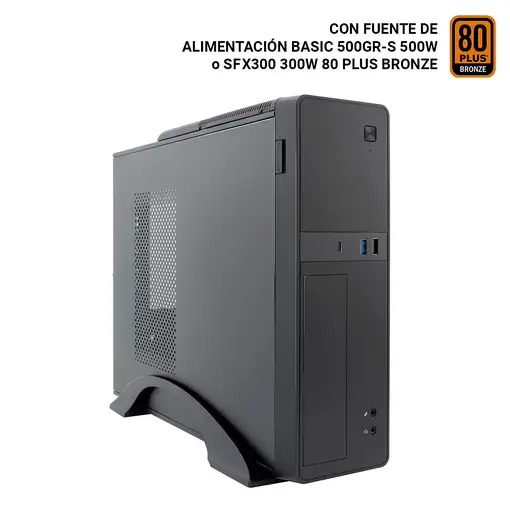 CoolBox CAJA MATX SLIM T310 USB-C 3.2 GEN1 + MULTILECTOR SD FTE 300SBZ 80+BRONZE