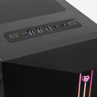 Deep Gaming DEEPGAMING CAJA ATX A200 USB 3.2 GEN1 SIN FTE. ARGB + 1 VENTILADOR IRI