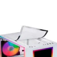 Mars Gaming MC-ART Blanco, Caja PC Gaming ATX, Doble Cristal Templado Dibujable, A