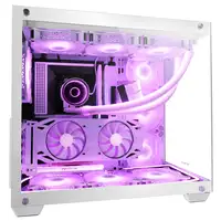 Mars Gaming MCV4 Blanco, Torre Gaming Custom XXL E-ATX, Ventana Cristal Templado L