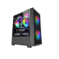 Mars Gaming MC- VORTEX, Caja Gaming MicroATX, Frontal Mesh Geométrico, Ventana Lat