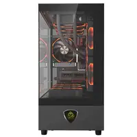 KeepOut XC-301 GLASS carcasa de ordenador Negro