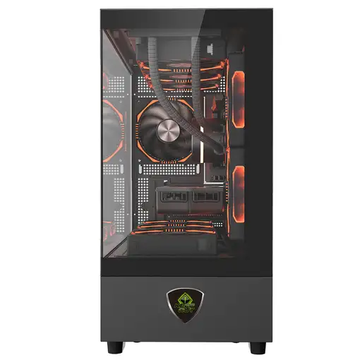 KeepOut XC-301 GLASS carcasa de ordenador Negro
