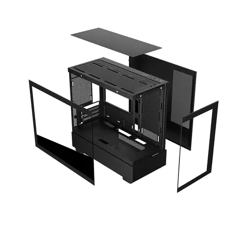 KeepOut XC-301 GLASS carcasa de ordenador Negro