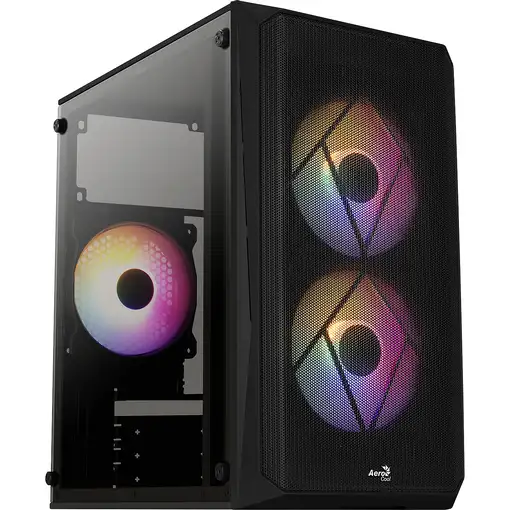 Aerocool CS107V2 carcasa de ordenador Mini Tower Negro
