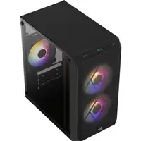 Aerocool CS107V2 carcasa de ordenador Mini Tower Negro