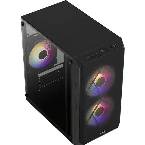 Aerocool CS107V2 carcasa de ordenador Mini Tower Negro