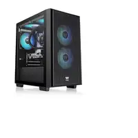 Thermaltake Versa H16 TG ARGB Micro Torre Negro