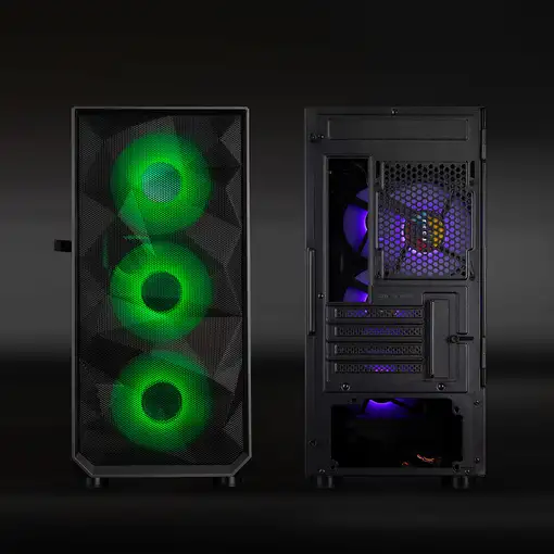 TooQ Caja Minitorre Gaming SEIZURE Negra
