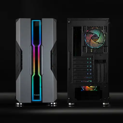 TooQ Caja Semitorre Gaming TQGCC103-B “NIGHTCITY” Negra