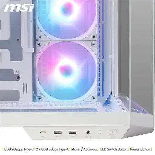 MSI MAG Pano 100R PZ Midi Tower Blanco