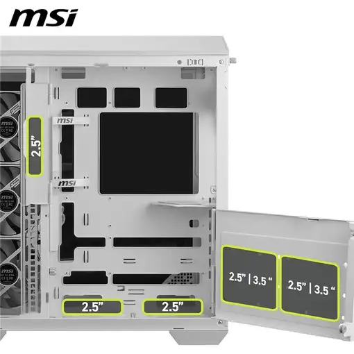 MSI MAG Pano 100R PZ Midi Tower Blanco