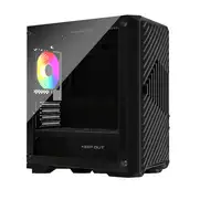 KeepOut XC-220 GLASS carcasa de ordenador Negro