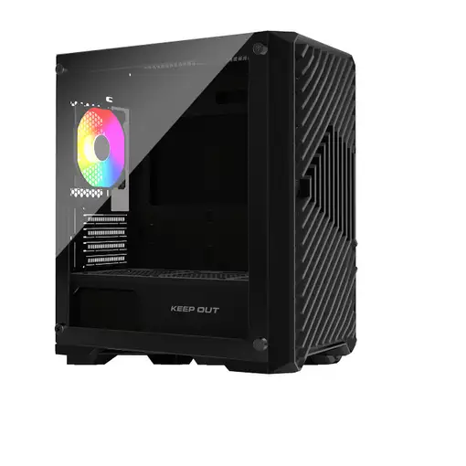 KeepOut XC-220 GLASS carcasa de ordenador Negro