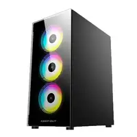 KeepOut XC-210 GLASS carcasa de ordenador Negro