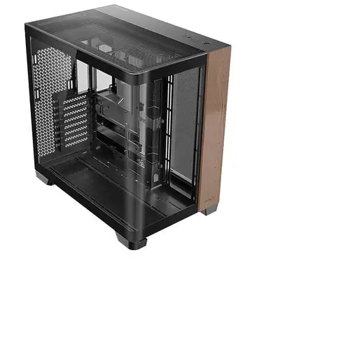 Antec C8 Curve Wood Full Tower Negro, Transparente, Madera