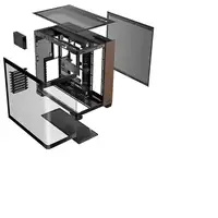 Antec C8 Curve Wood Full Tower Negro, Transparente, Madera