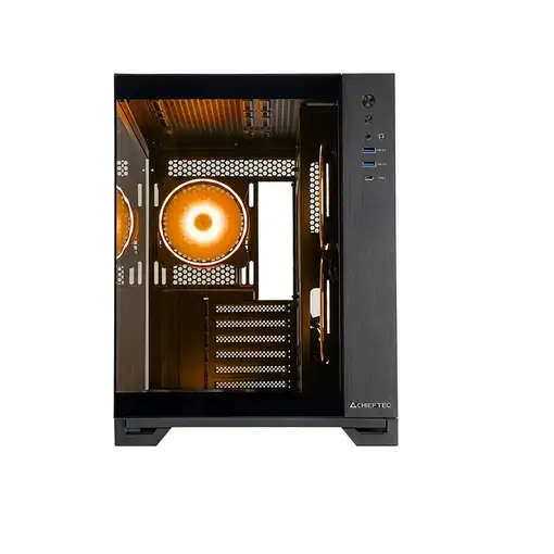 Chieftec Visio GM-30B-TG-OP schwarz Tempered Glass x 2 Cubo Negro