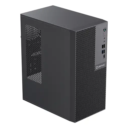UNYKAch Caja Ordenador NUMEN UK5015 Micro ATX 15 Litros con 5 Puertos USB