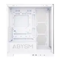 ABYSM Danube Sava H500 White Escritorio Transparente, Blanco