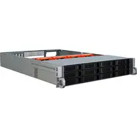 Inter-Tech IPC 2U-2412 Estante Negro, Plata