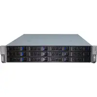 Inter-Tech IPC 2U-2412 Estante Negro, Plata