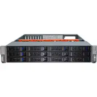 Inter-Tech IPC 2U-2412 Estante Negro, Plata